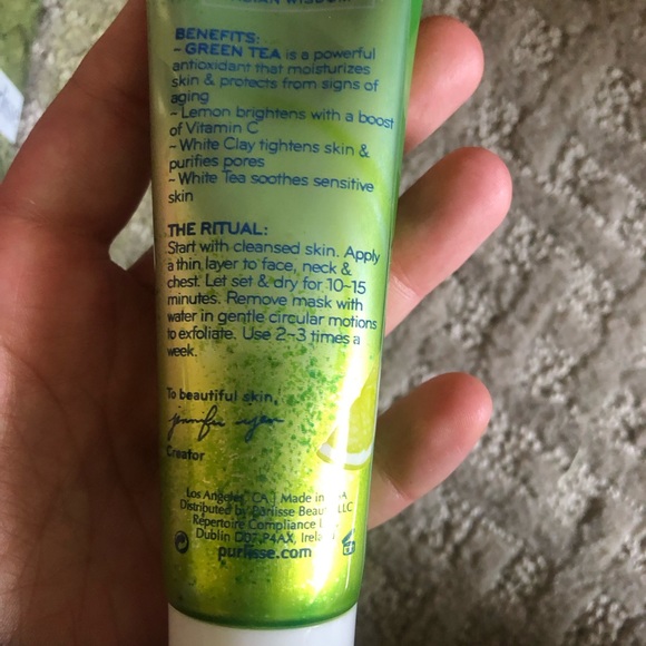 Purlisse Matcha green tea and lemon detoxifying charcoal mask 50g - Picture 7 of 8